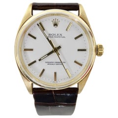 Rolex Oyster Perpetual Watch 14k Gold 30mm