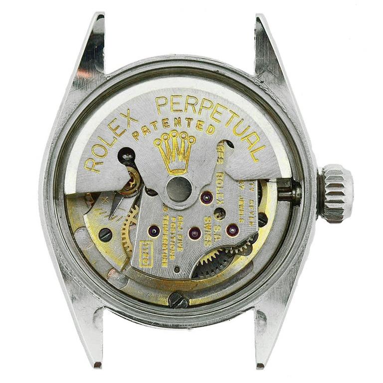 Rolex Oyster Perpetual with Original Oyster Bracelet and Sub Seconds from 1957 For Sale 9