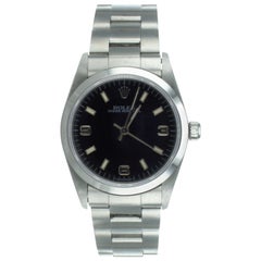 Used Rolex Oyster Perpetual Automatic Wrist Watch with Black Face Ref 67480
