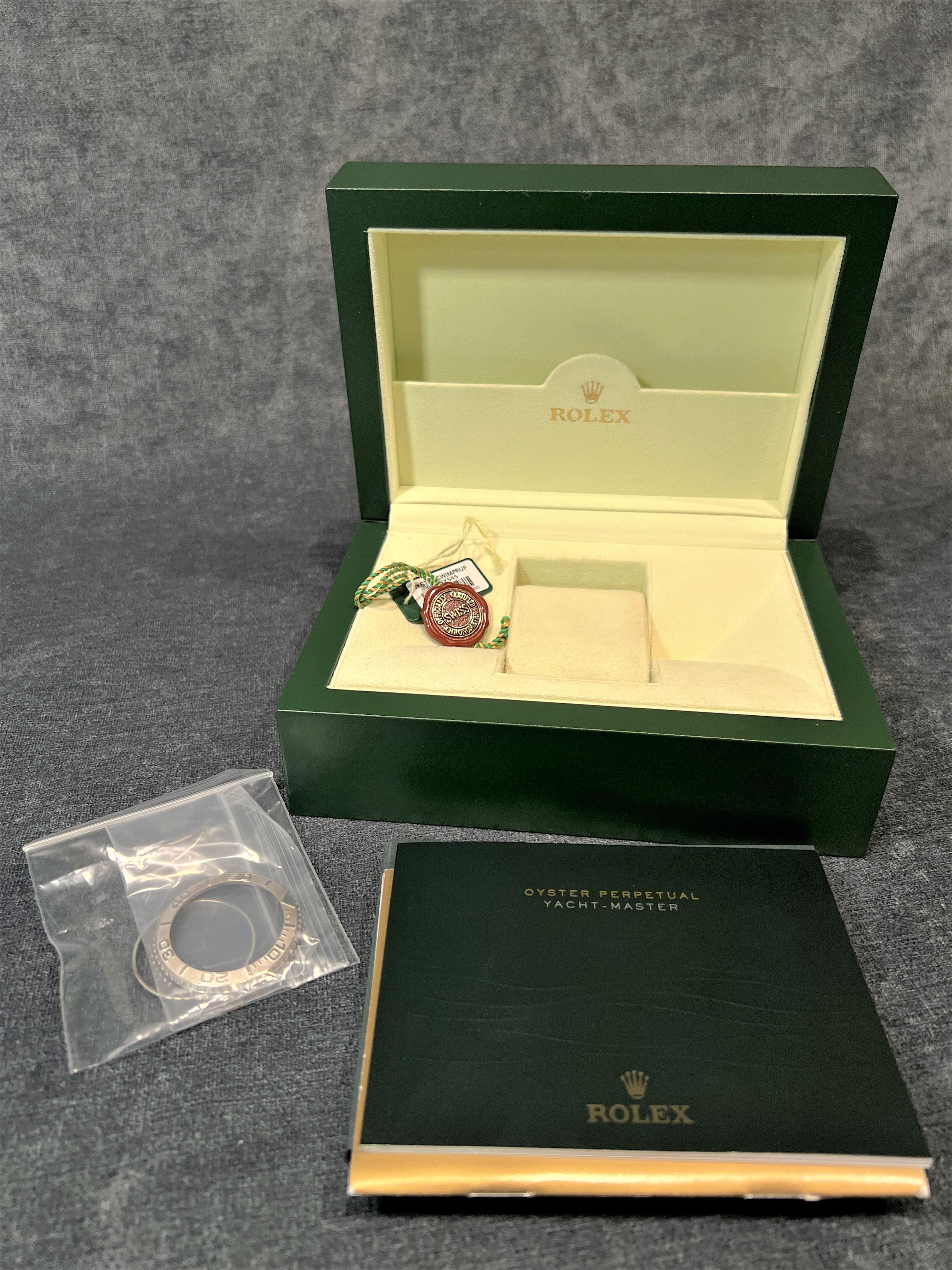 Rolex Oyster Perpetual Yacht-Master 2.56 CTW Diamond Wristwatch For Sale 7