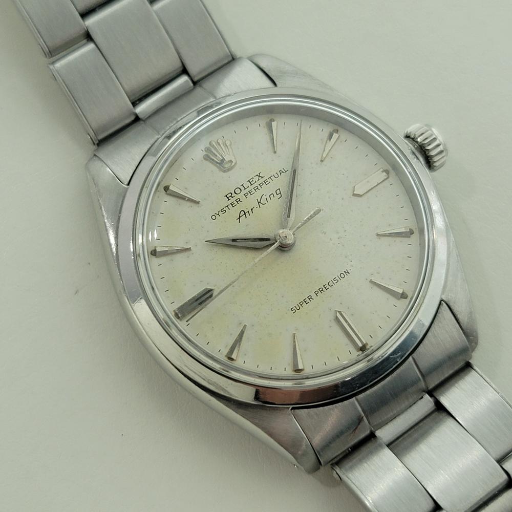 Rolex Oyster Precision 5500 Air King 34m Mens 1960s Automatic All Original RA574 In Excellent Condition For Sale In Beverly Hills, CA