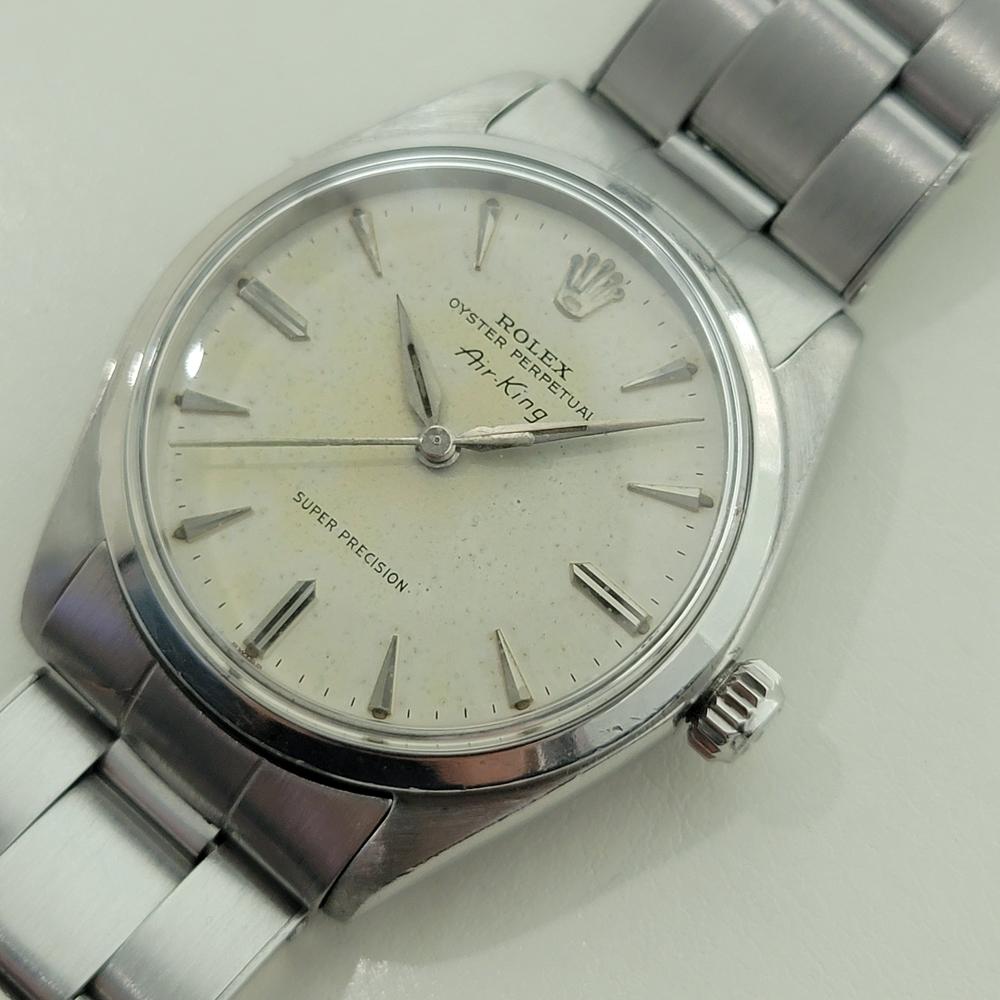 Men's Rolex Oyster Precision 5500 Air King 34m Mens 1960s Automatic All Original RA574 For Sale