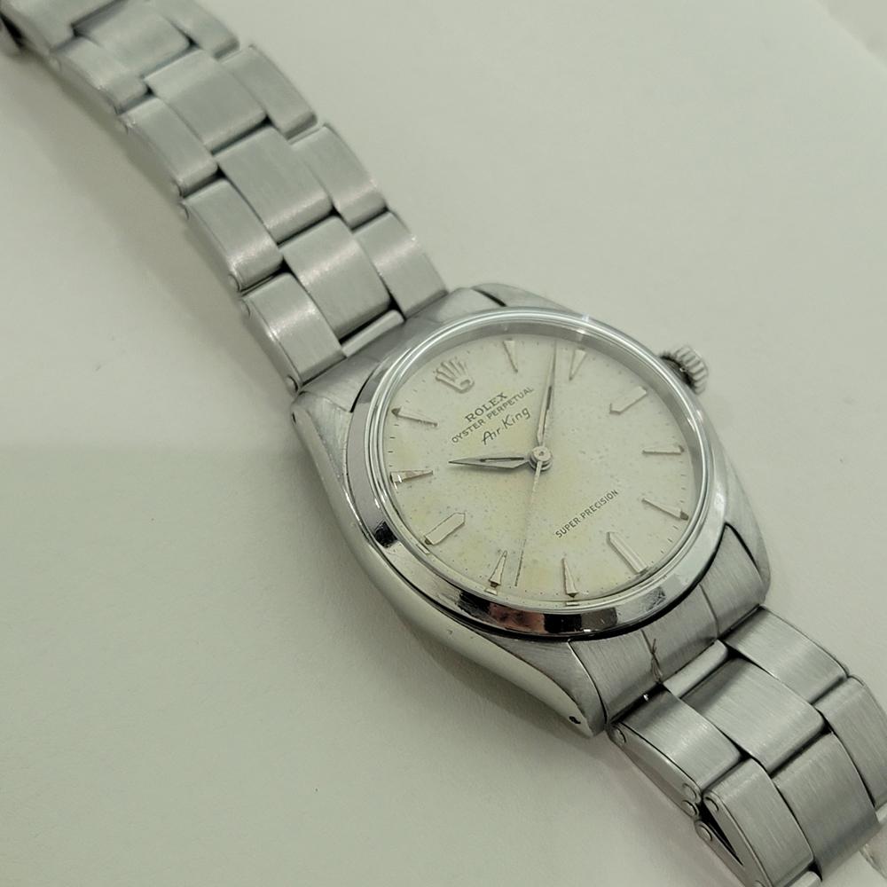 Rolex Oyster Precision 5500 Air King 34m Mens 1960s Automatic All Original RA574 For Sale 3
