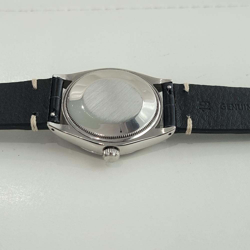 Rolex Oyster Precision 5500 Air King 34m Mens 1970s Pan Am Air Automatic RA627 For Sale 5