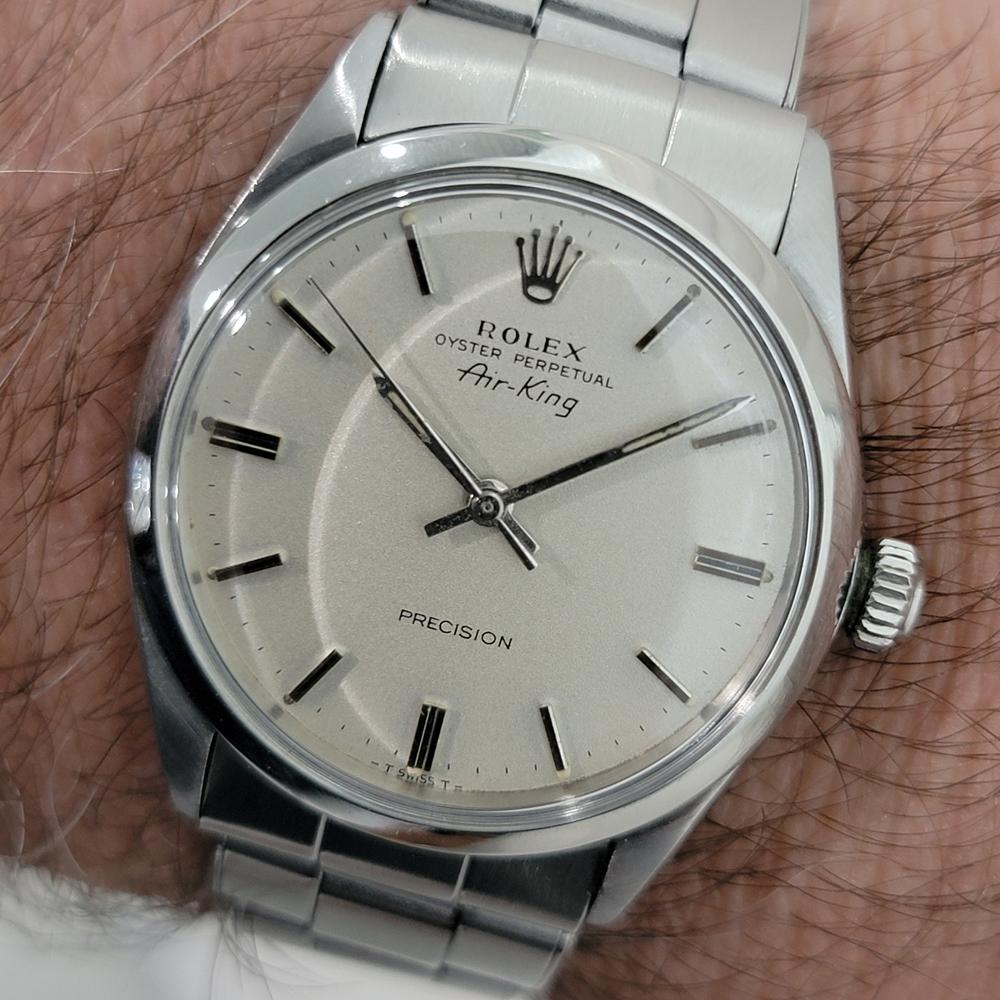 Rolex Oyster Precision 5500 Air King 34m Mens Automatic 1960s All Original RA569 im Angebot 10