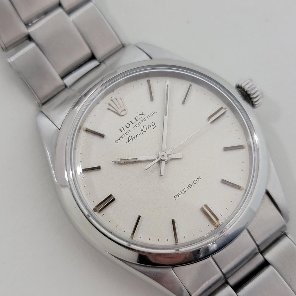 Rolex Oyster Precision 5500 Air King 34m Mens Automatic 1960s All Original RA569 im Zustand „Hervorragend“ im Angebot in Beverly Hills, CA