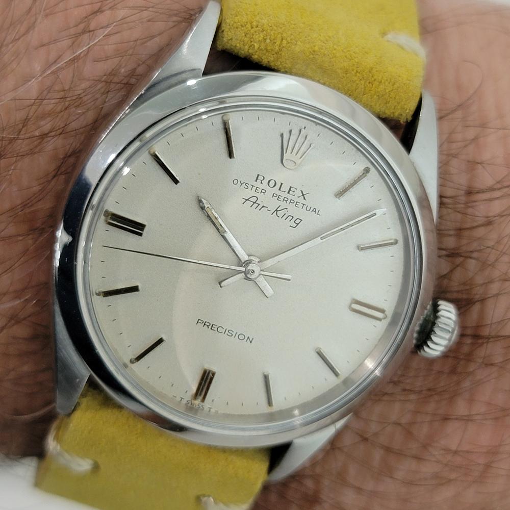Rolex Oyster Precision 5500 Air King 34m Mens Automatic 1960s Vintage RA569B en venta 9