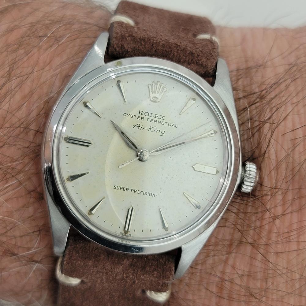 Rolex Oyster Precision 5500 Air King 34m Mens Vintage Automatic 1960s RA574B For Sale 9