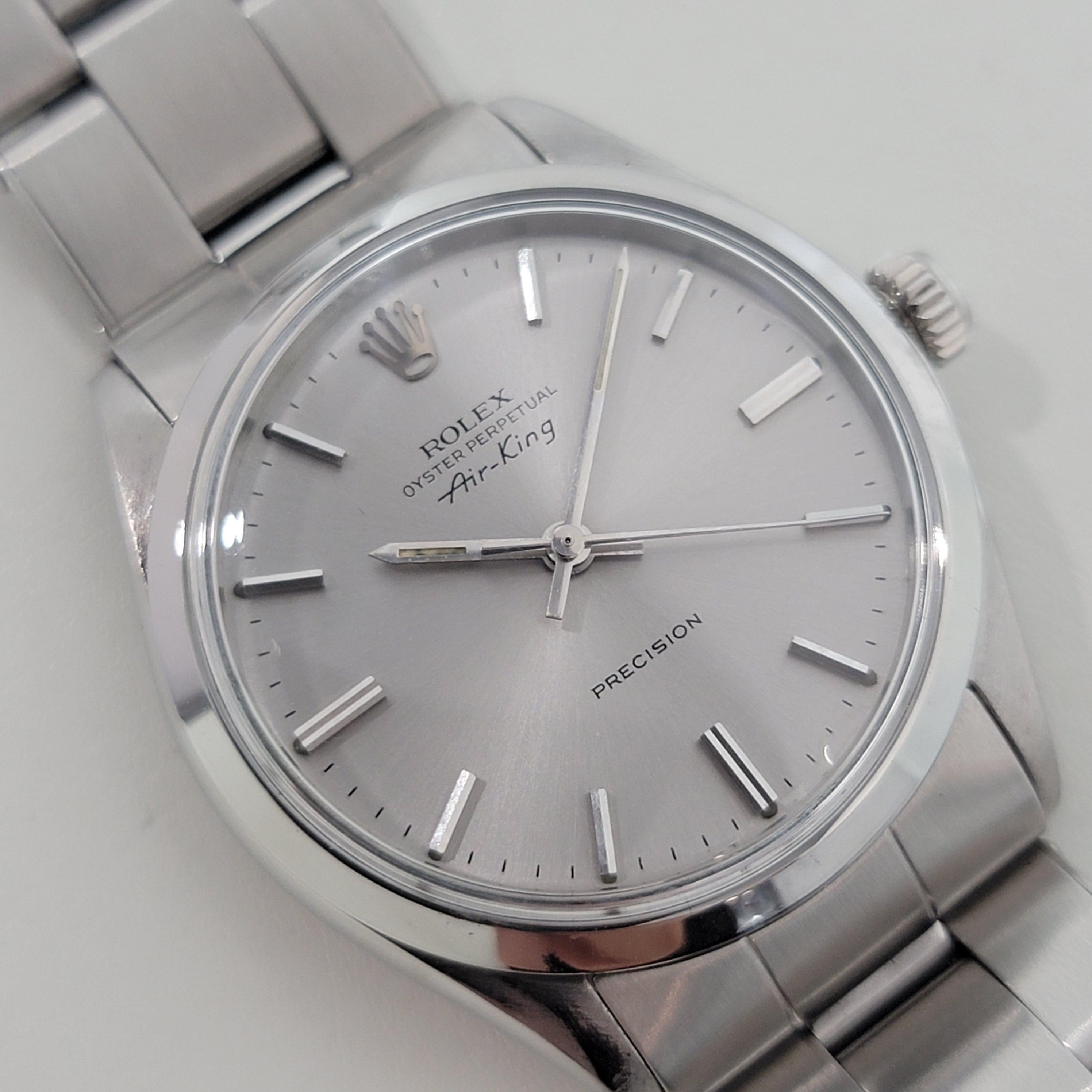 Rolex Oyster Precision 5500 Air King Mens 34m Automatic 1970s All Original NA142 Herren im Angebot