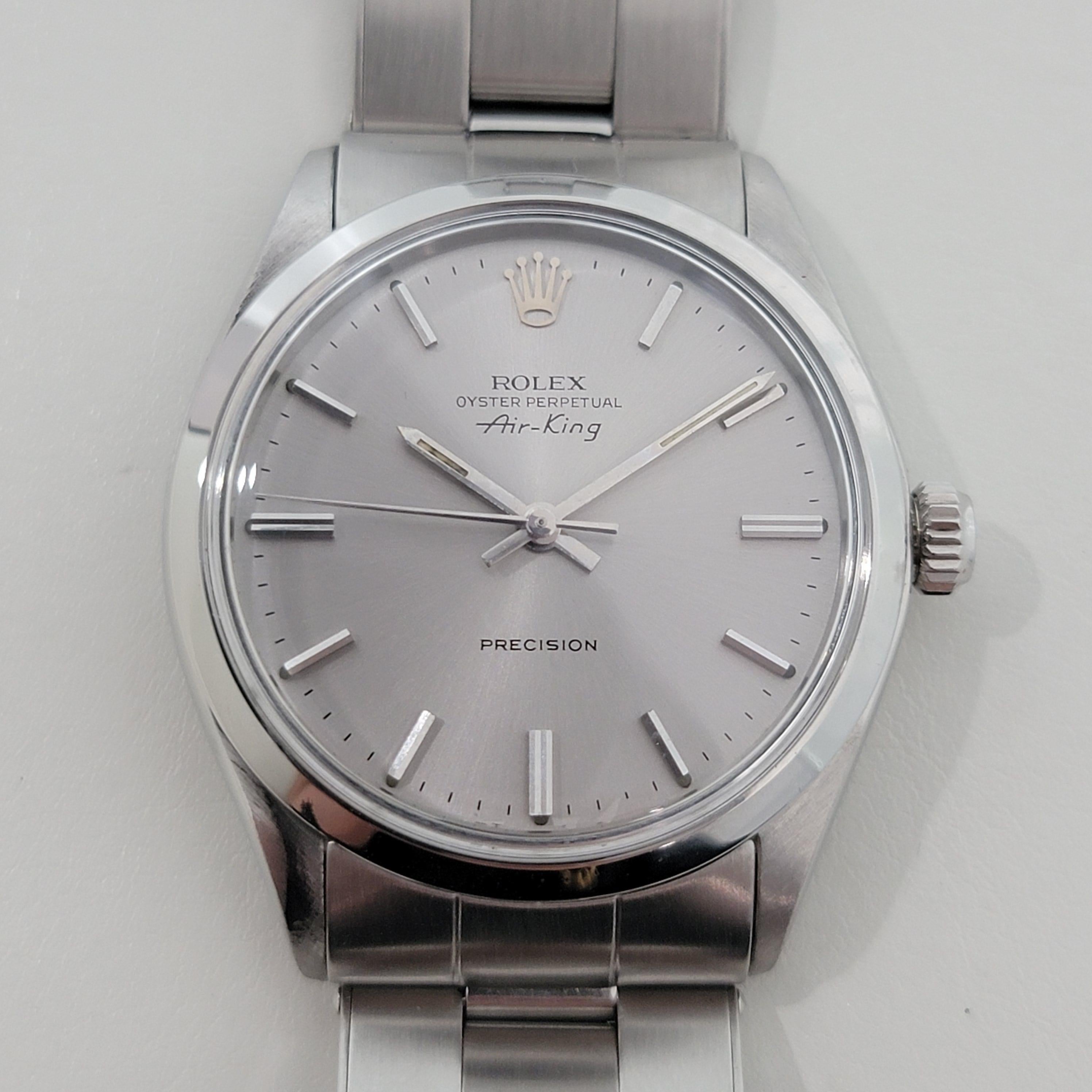 Rolex Oyster Precision 5500 Air King Mens 34m Automatic 1970s All Original NA142 im Angebot 1
