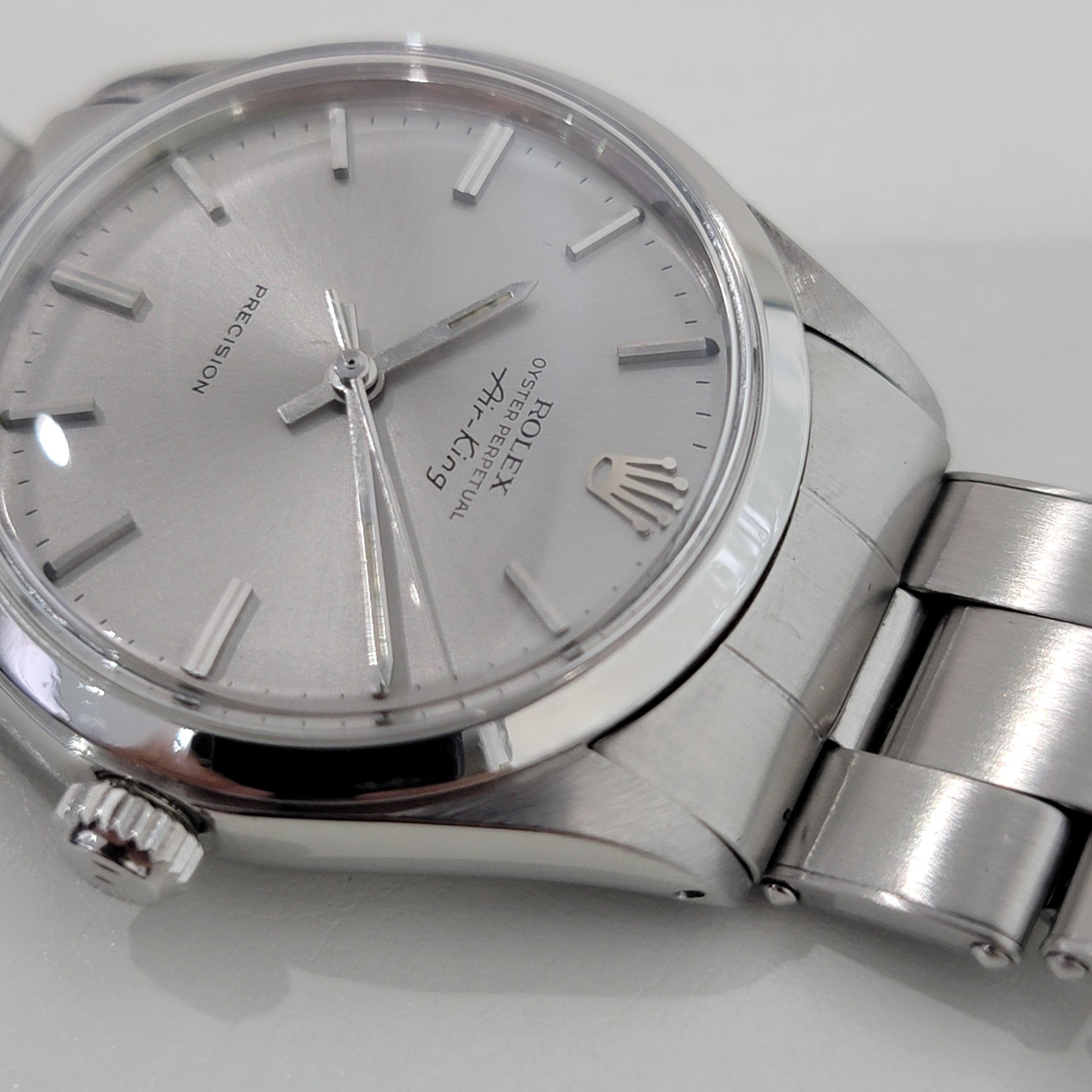 Rolex Oyster Precision 5500 Air King Mens 34m Automatic 1970s All Original NA142 im Angebot 2