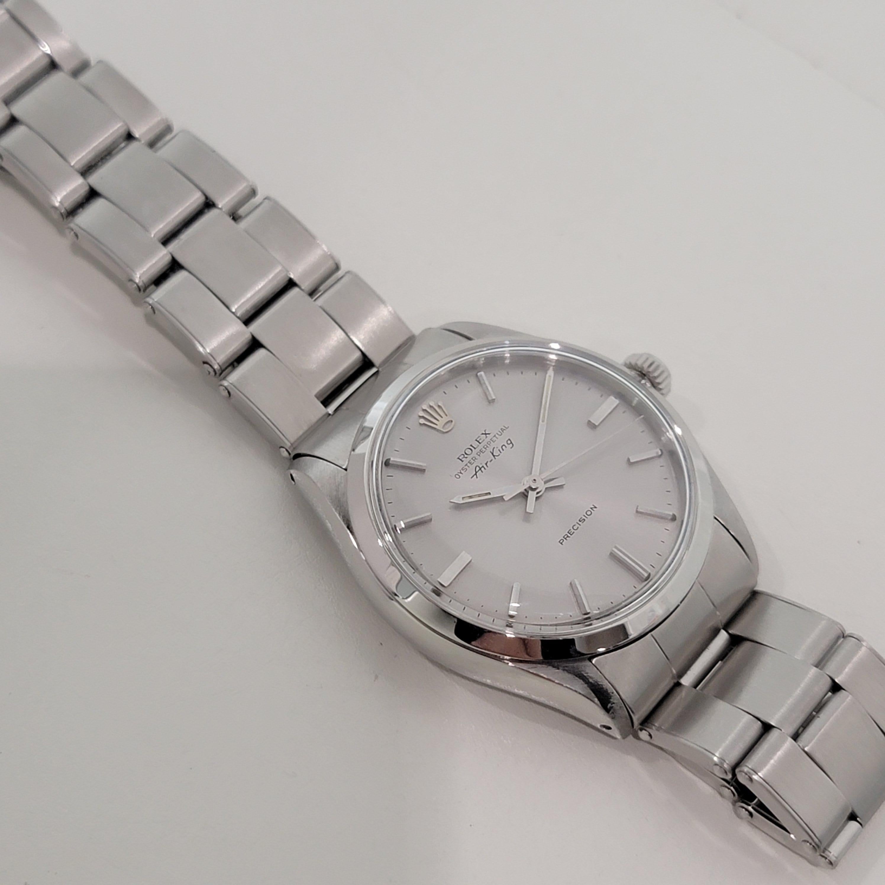 Rolex Oyster Precision 5500 Air King Mens 34m Automatic 1970s All Original NA142 im Angebot 3
