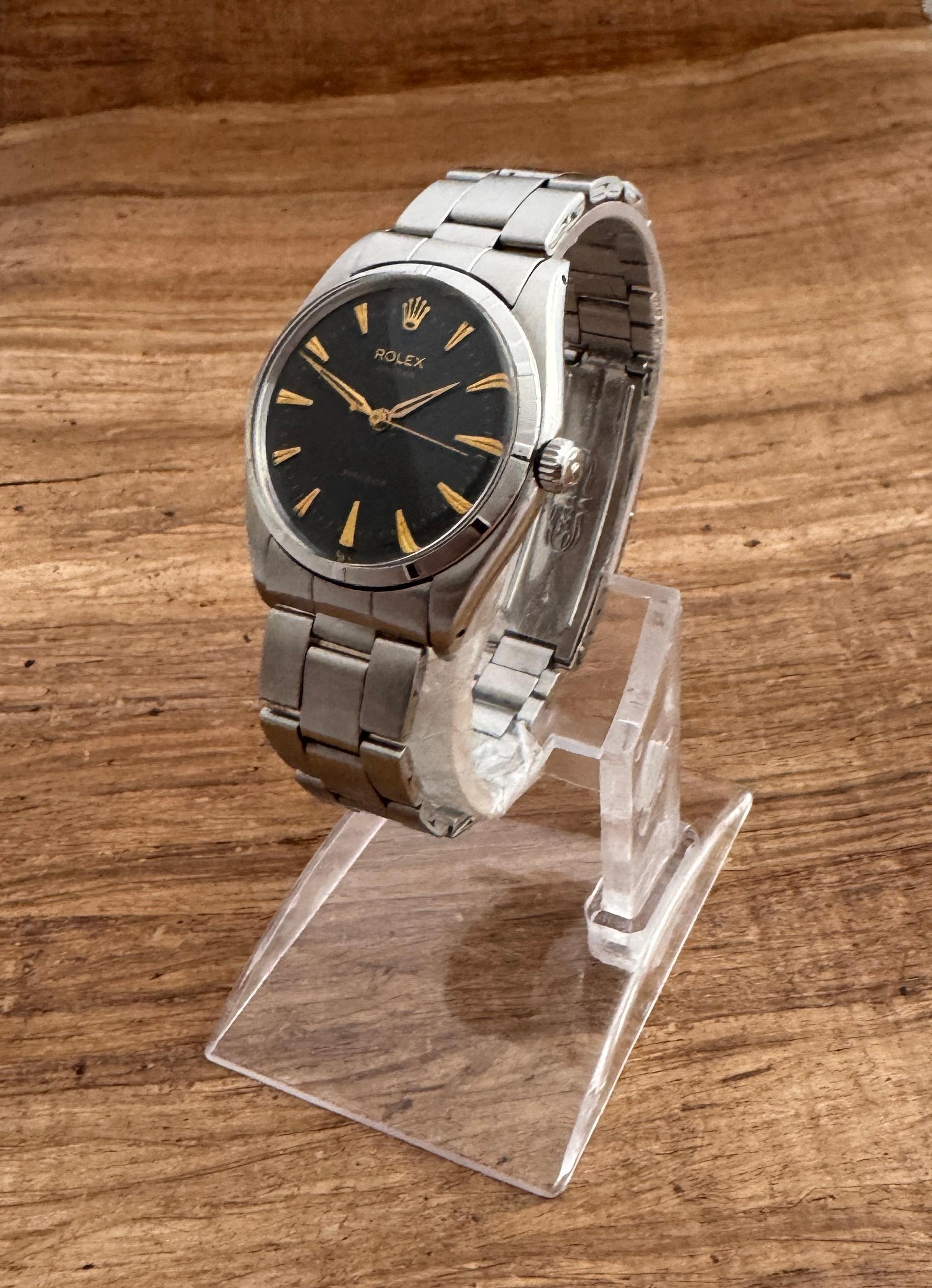 Rolex Oyster Precision 6423 Arrowhead Dagger Dial Watch For Sale 14