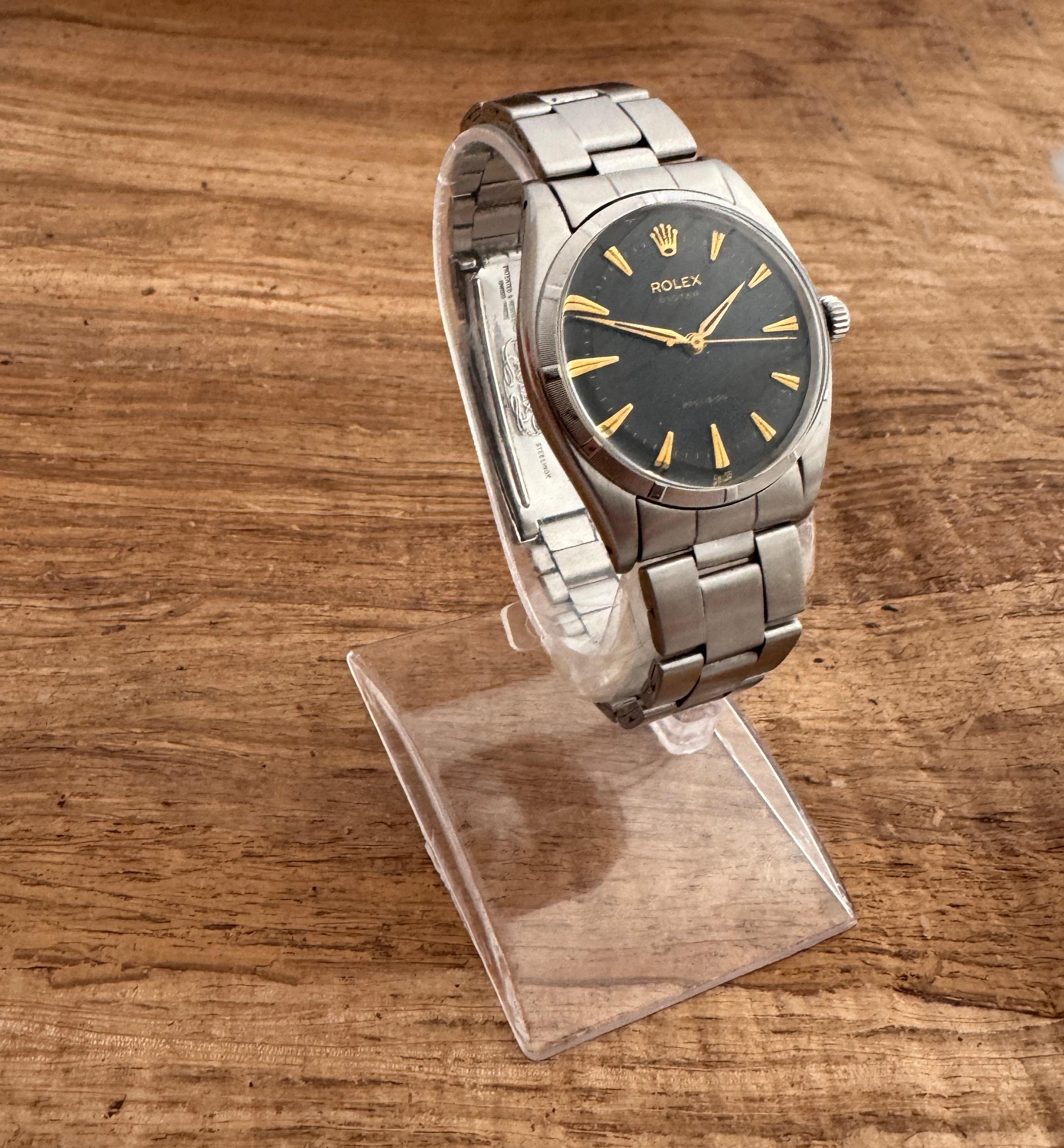 Rolex Oyster Precision 6423 Arrowhead Dagger Dial Watch In Good Condition For Sale In Toronto, CA