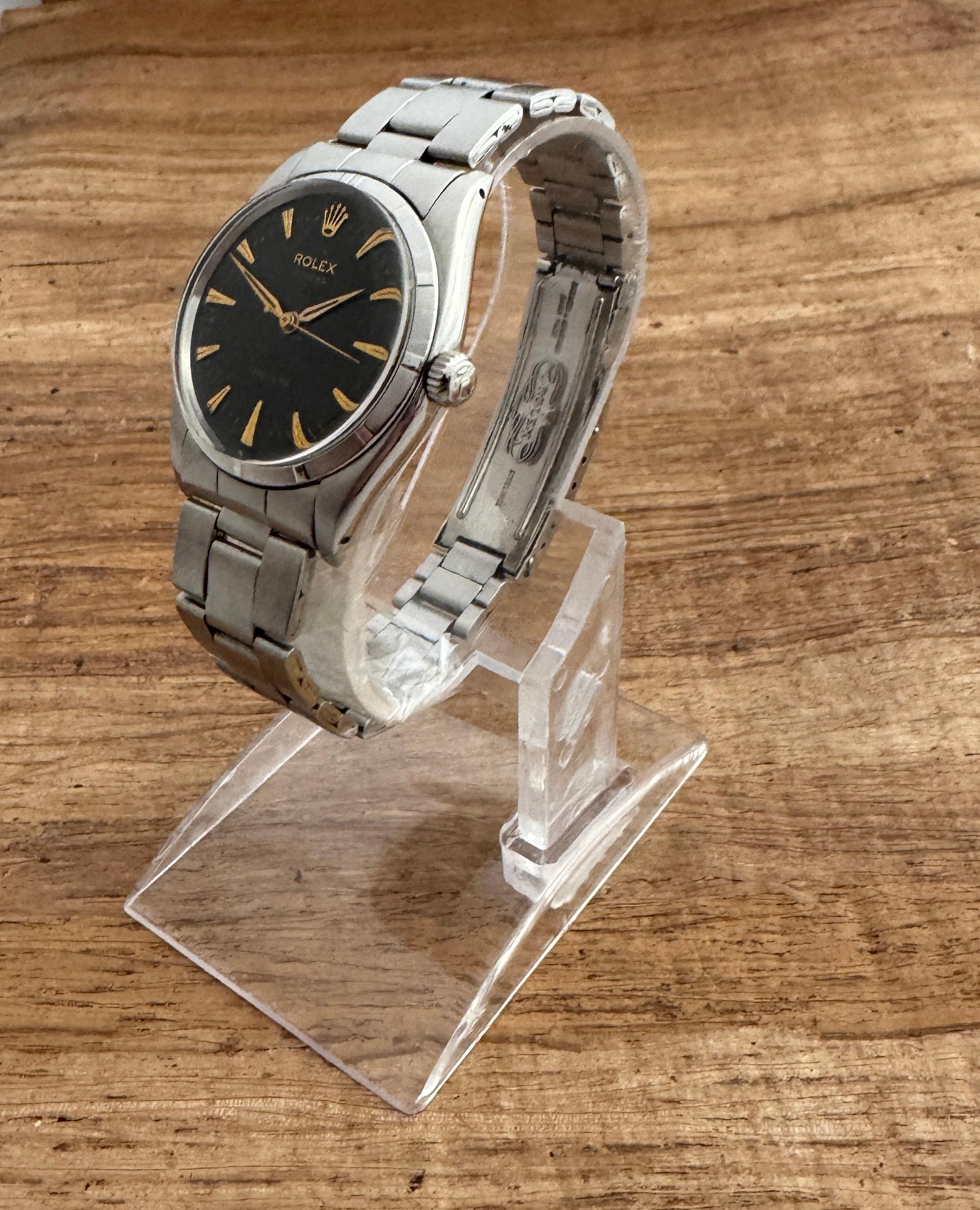 Men's Rolex Oyster Precision 6423 Arrowhead Dagger Dial Watch For Sale