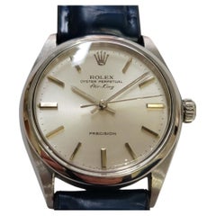 Rolex Oyster Precision Ref 5500 Air King Mens 1970s 34mm Automatic RA754