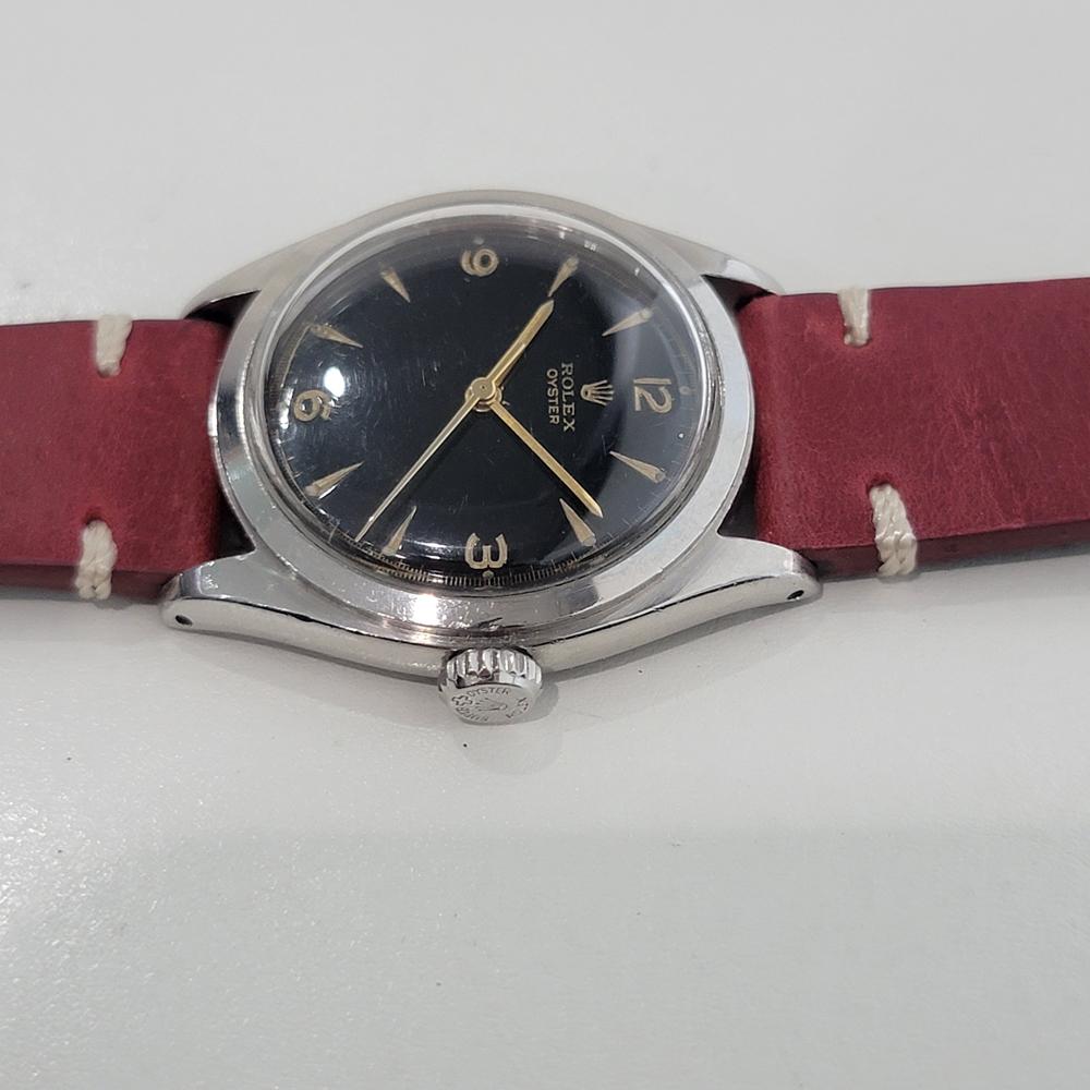 Rolex Oyster Precision Ref 6022 Mens 1950s Hand Wind Vintage Classic RA676B im Angebot 1
