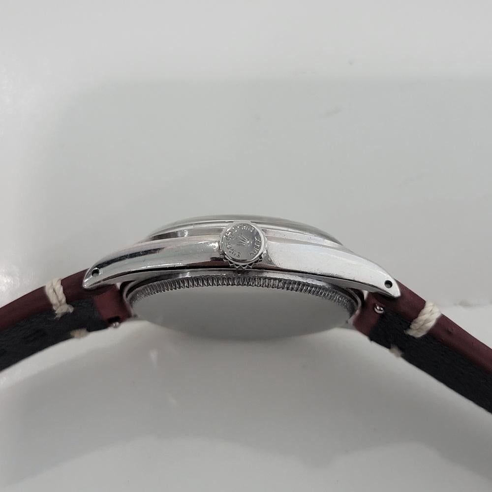 Rolex Oyster Precision Ref 6022 Mens 1950s Hand Wind Vintage Classic RA676B im Angebot 5