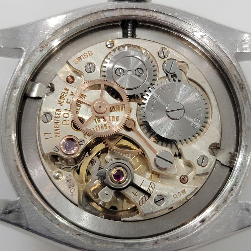 Rolex Oyster Precision Ref 6022 Mens 1950s Manual Hand Wind All Original RA676 en venta 8