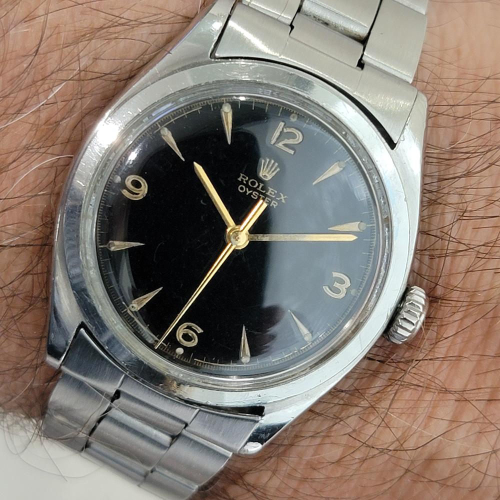 Rolex Oyster Precision Ref 6022 Mens 1950s Manual Hand Wind All Original RA676 en venta 10