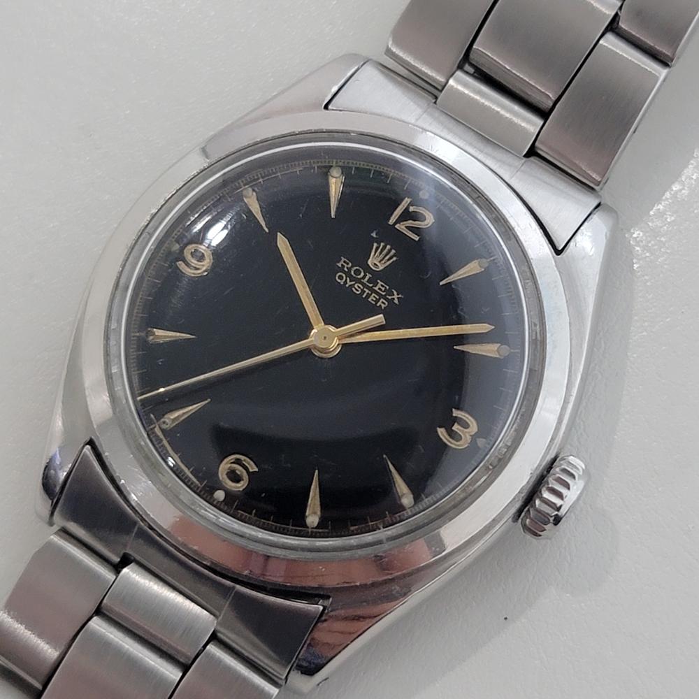 De los hombres Rolex Oyster Precision Ref 6022 Mens 1950s Manual Hand Wind All Original RA676 en venta