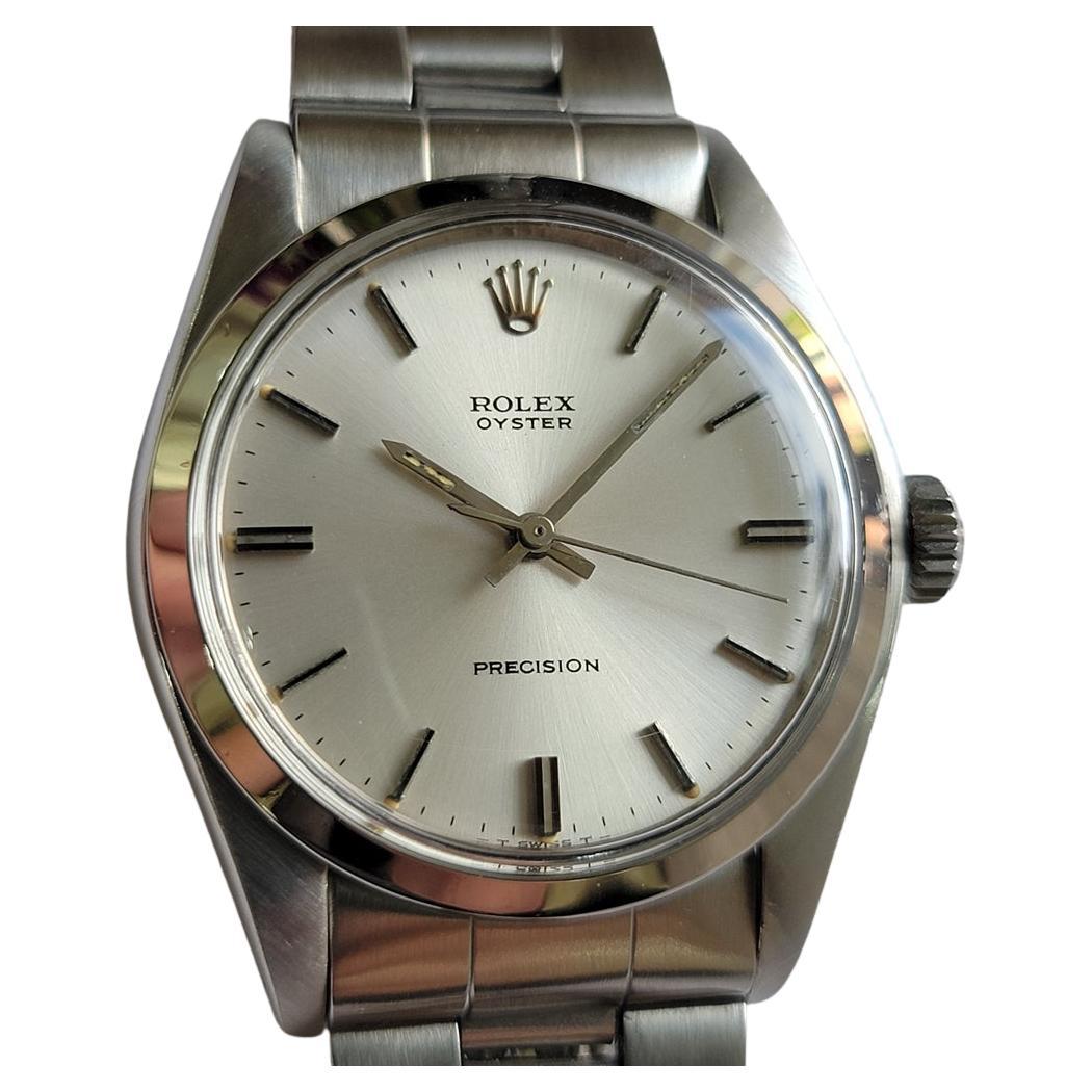 Rolex Oyster Precision Ref 6426 34mm Mens 1950s Manual Wind All Original RA682 For Sale