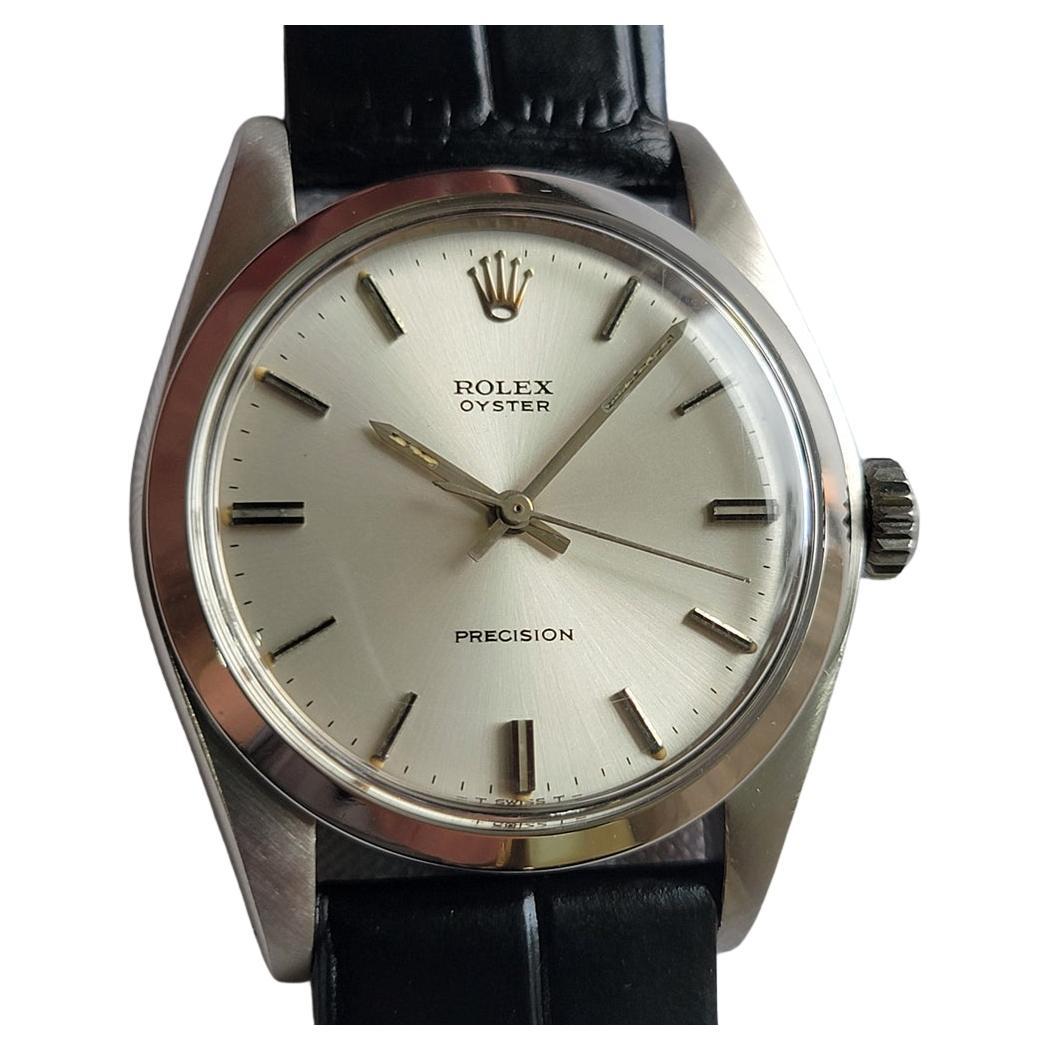 Rolex Oyster Precision Ref 6426 34mm Mens 1970s Manual Wind RA682B For Sale
