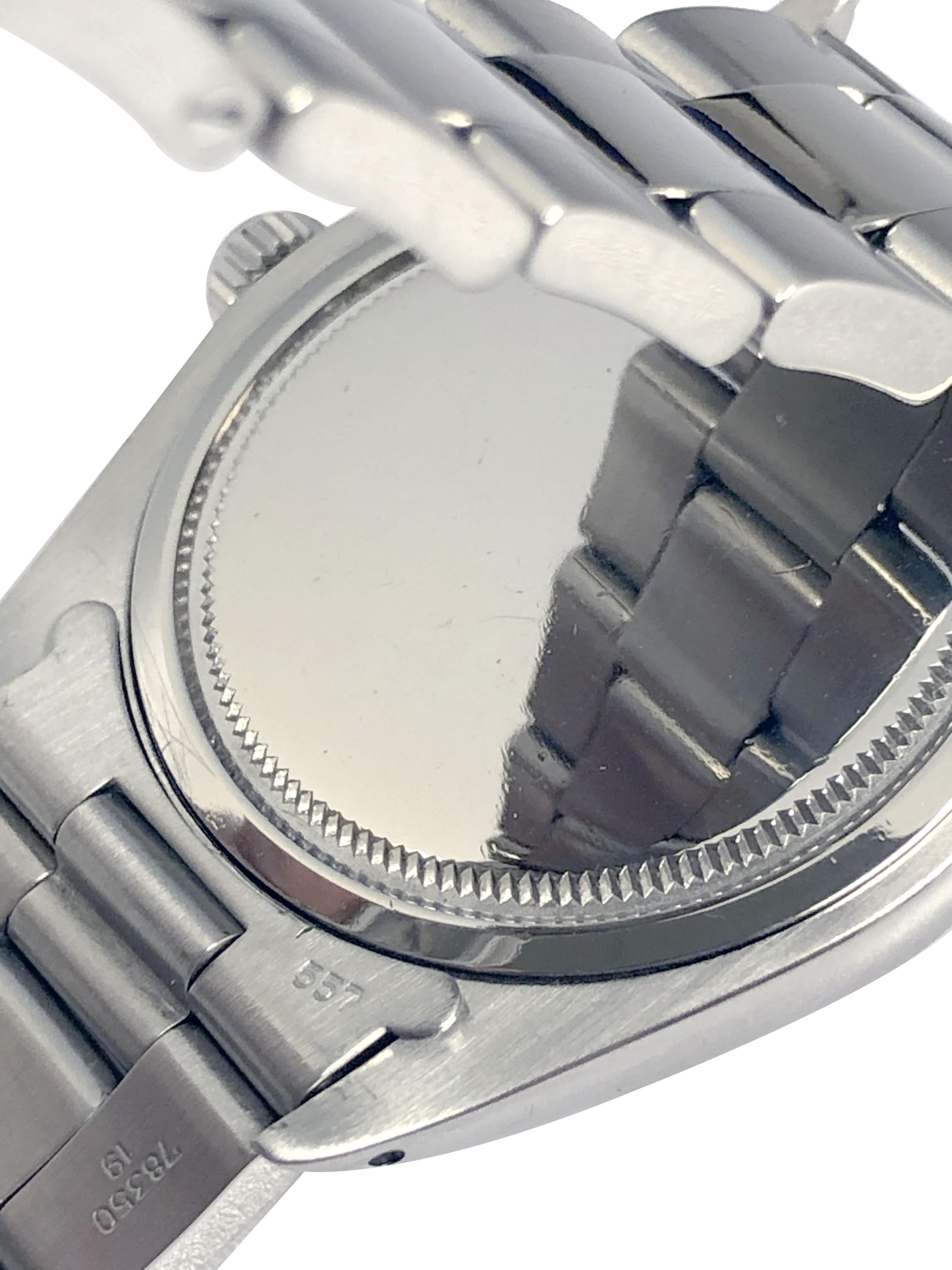 Rolex Oyster Precision Ref. 6426 Linen Dial Vintage Steel Wrist Watch In Excellent Condition In Chicago, IL