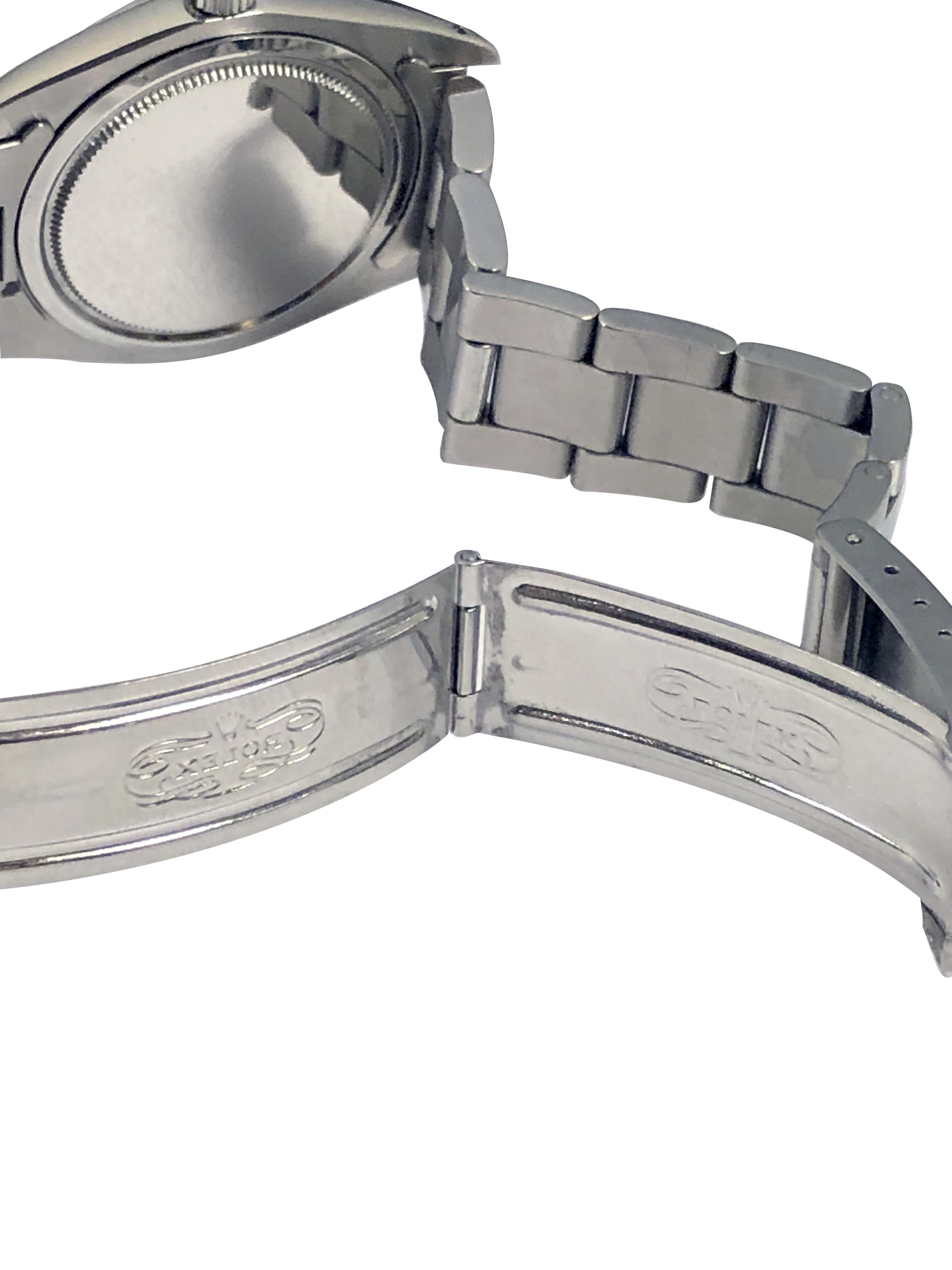 Women's or Men's Rolex Oyster Precision Ref. 6426 Linen Dial Vintage Steel Wrist Watch