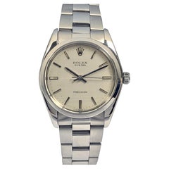 Rolex Oyster Precision Ref. 6426 Linen Dial Vintage Steel Wrist Watch