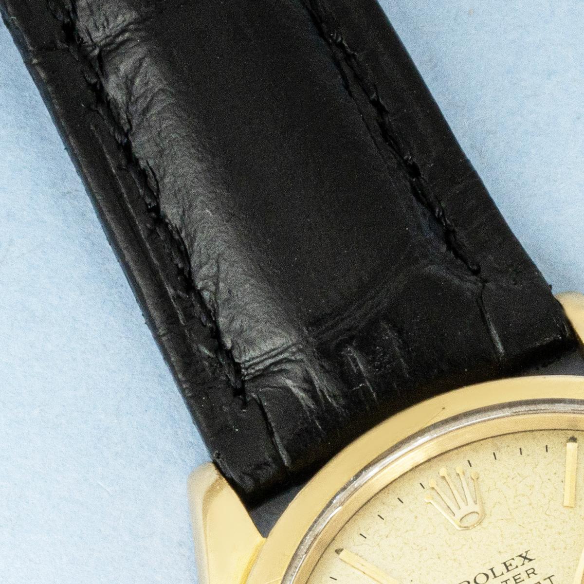 Rolex Oyster Precision Veriflat Vintage Champagne Dial 6512 en vente 2