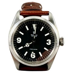 Rolex Oyster Precision avec rare cadran noir 3-6-9, Ref. # 6427
