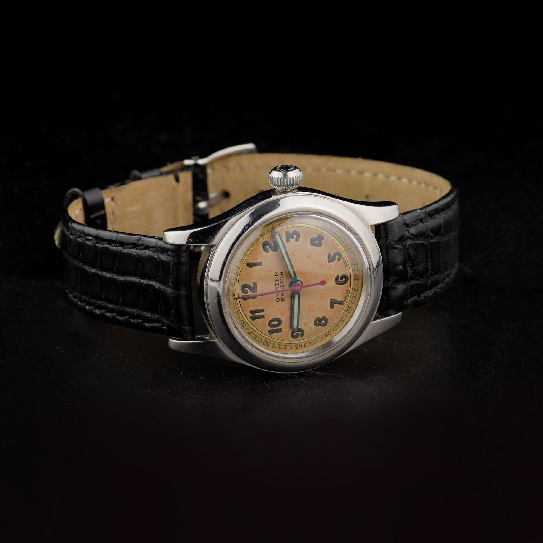 Rolex Oyster Rayleigh WWII Military Wristwatch, 1940's In Excellent Condition In Braintree, GB