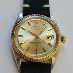 Rolex Oyster Ref 1601 Datejust 36mm 18k SS Mens 1960s Vintage Automatic RA738B
