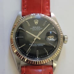 Rolex Oyster Ref 1601 Datejust 36mm 18k SS Mens 1970s Vintage Automatic RA790