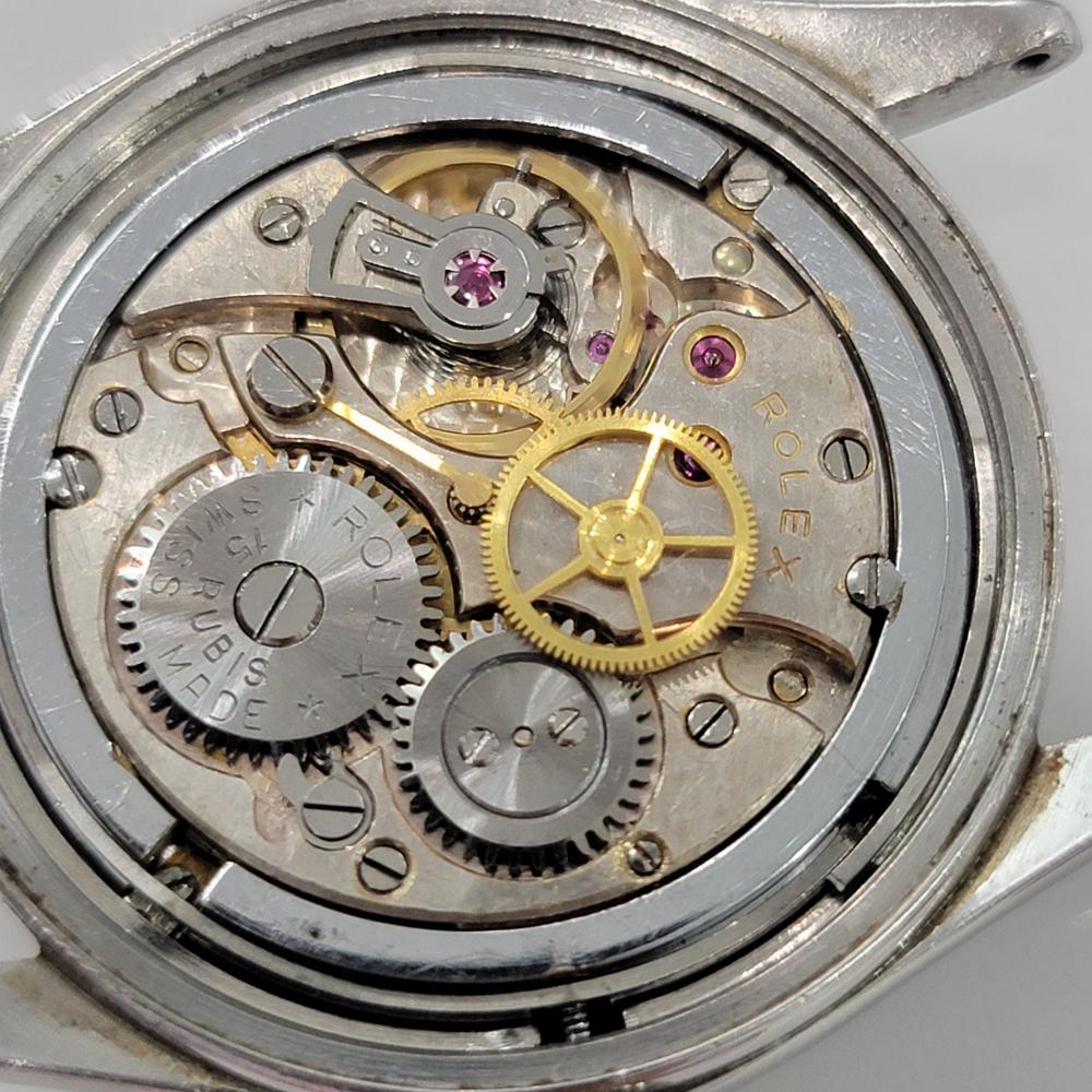 Rolex Oyster Ref 4499 34m Herren Handaufzug 1940s Schweizer Vintage By RA582 im Angebot 9