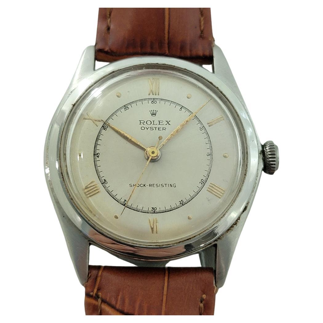 Rolex Oyster Ref 4499 34m Mens Manual Wind 1940s Swiss Vintage RA582B For Sale