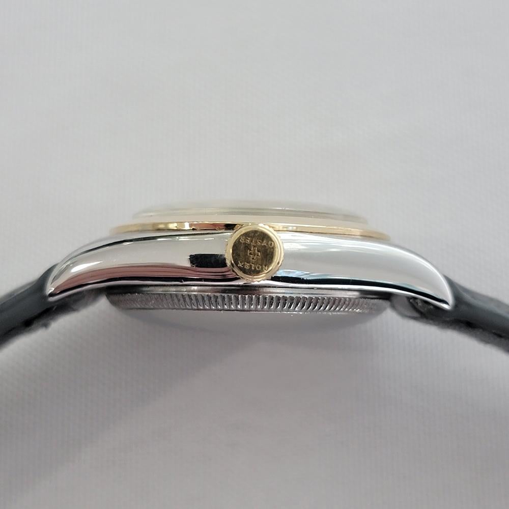 Rolex Oyster Ref 5010 14k SS 31m Bubbleback Mens 1940s Vintage Automatic RA641 im Angebot 5