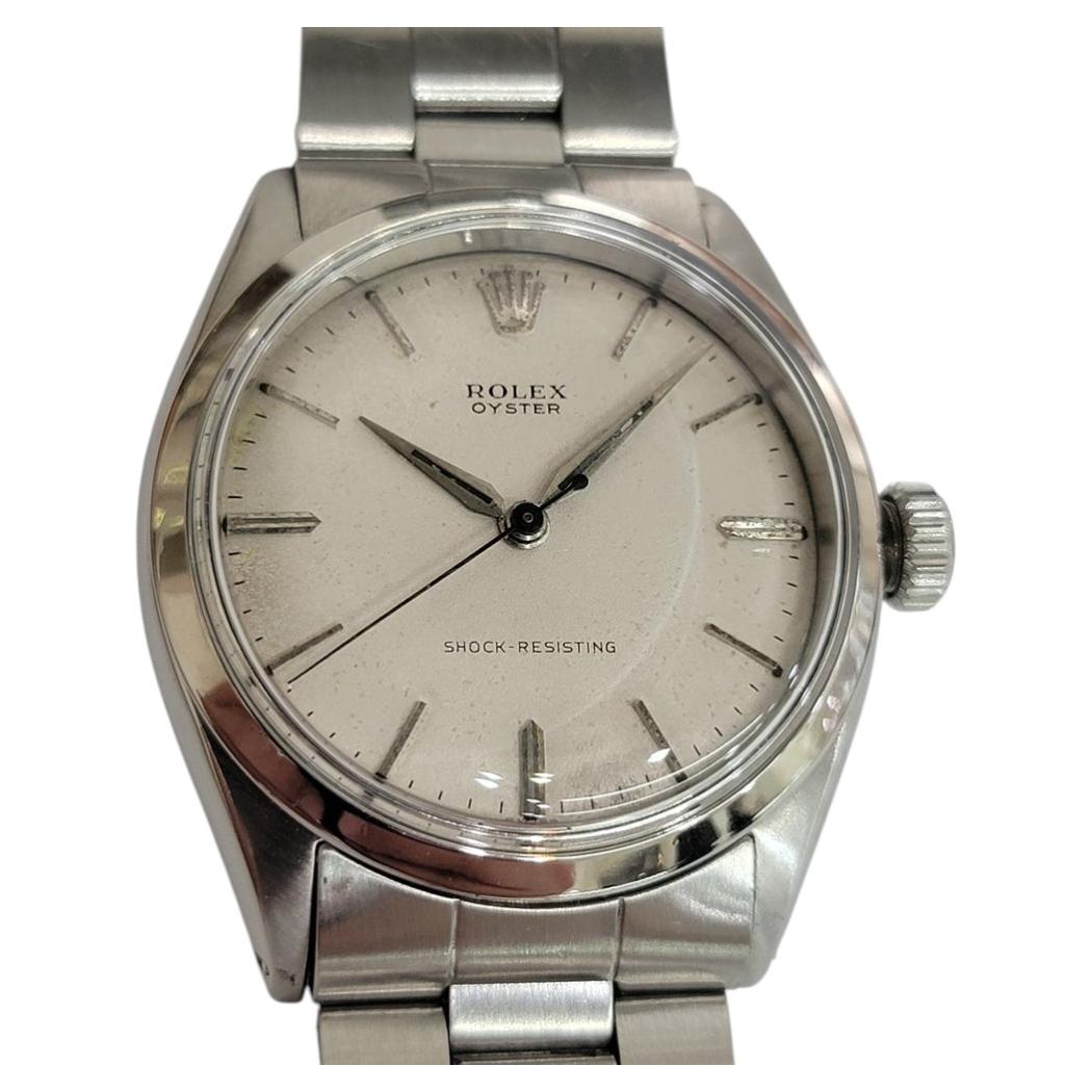 Rolex Oyster Ref 6480 All Original Mens 34mm 1950s Manual Wind Vintage RA416S