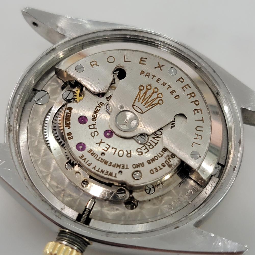 Rolex Oyster Ref 6605 Datejust Hombre 1950s 36mm Automático c Ruleta RA625 en venta 7