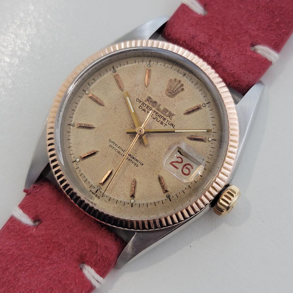 De los hombres Rolex Oyster Ref 6605 Datejust Hombre 1950s 36mm Automático c Ruleta RA625 en venta