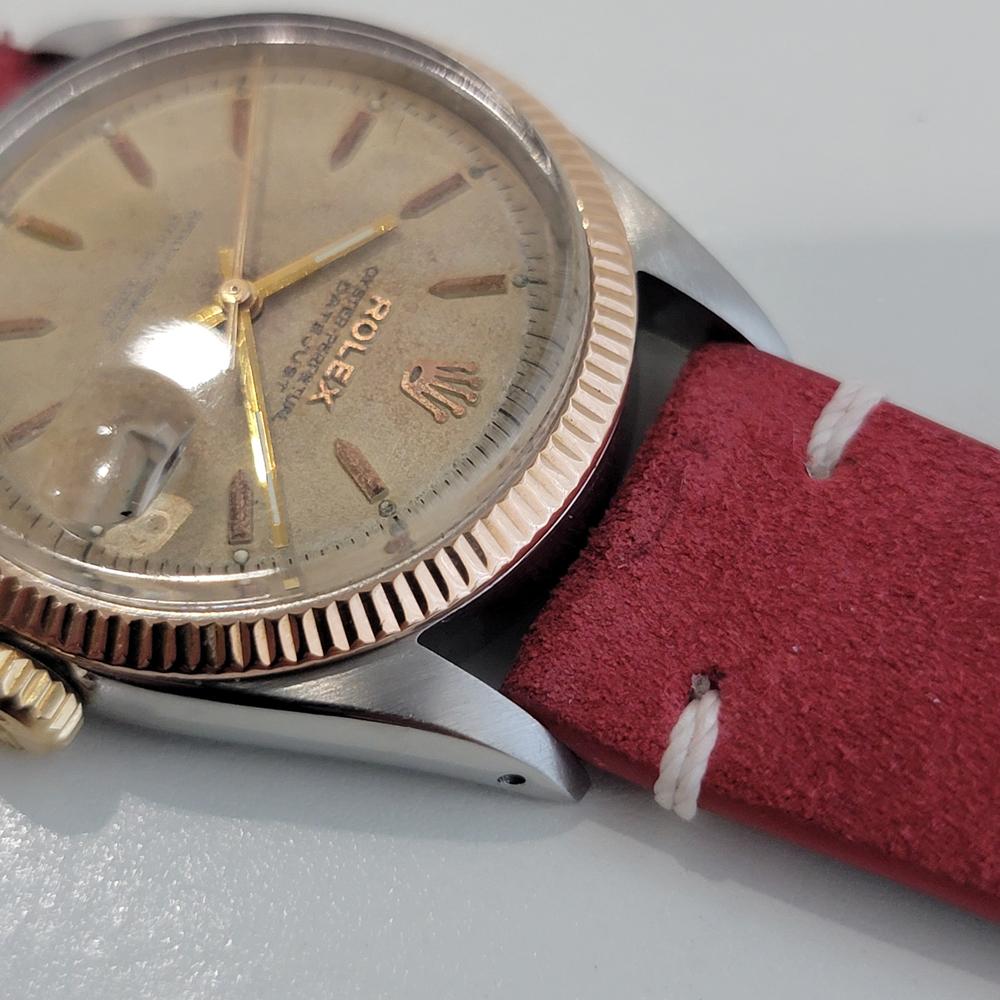 Rolex Oyster Ref 6605 Datejust Hombre 1950s 36mm Automático c Ruleta RA625 en venta 2