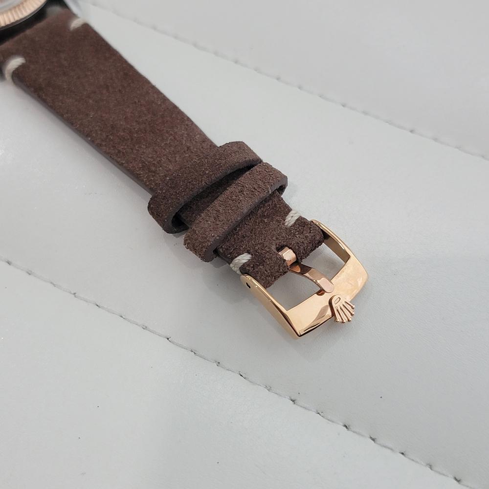 Rolex Oyster Ref 6605 Datejust Mens 1950s 36mm Automatic w Roulette Wheel RA625 en vente 4