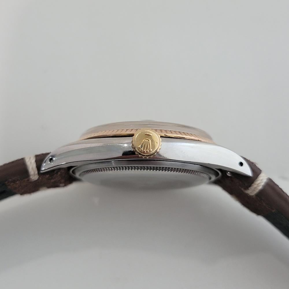 Rolex Oyster Ref 6605 Datejust Mens 1950s 36mm Automatic w Roulette Wheel RA625 en vente 5