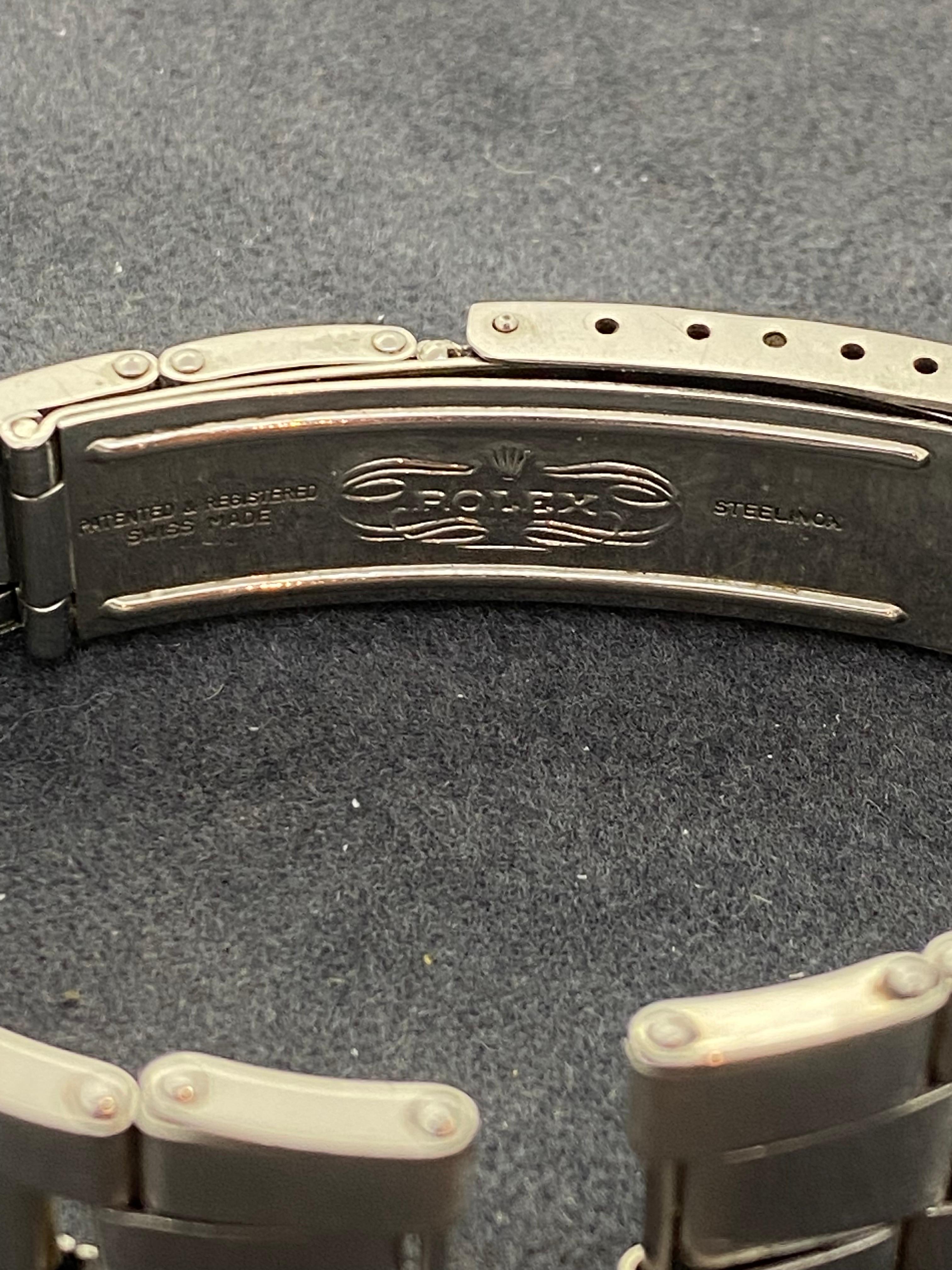 Rolex Oyster ref 6635 S/Steel Original c1962 19mm Riveted Flex Bracelet For Sale 7