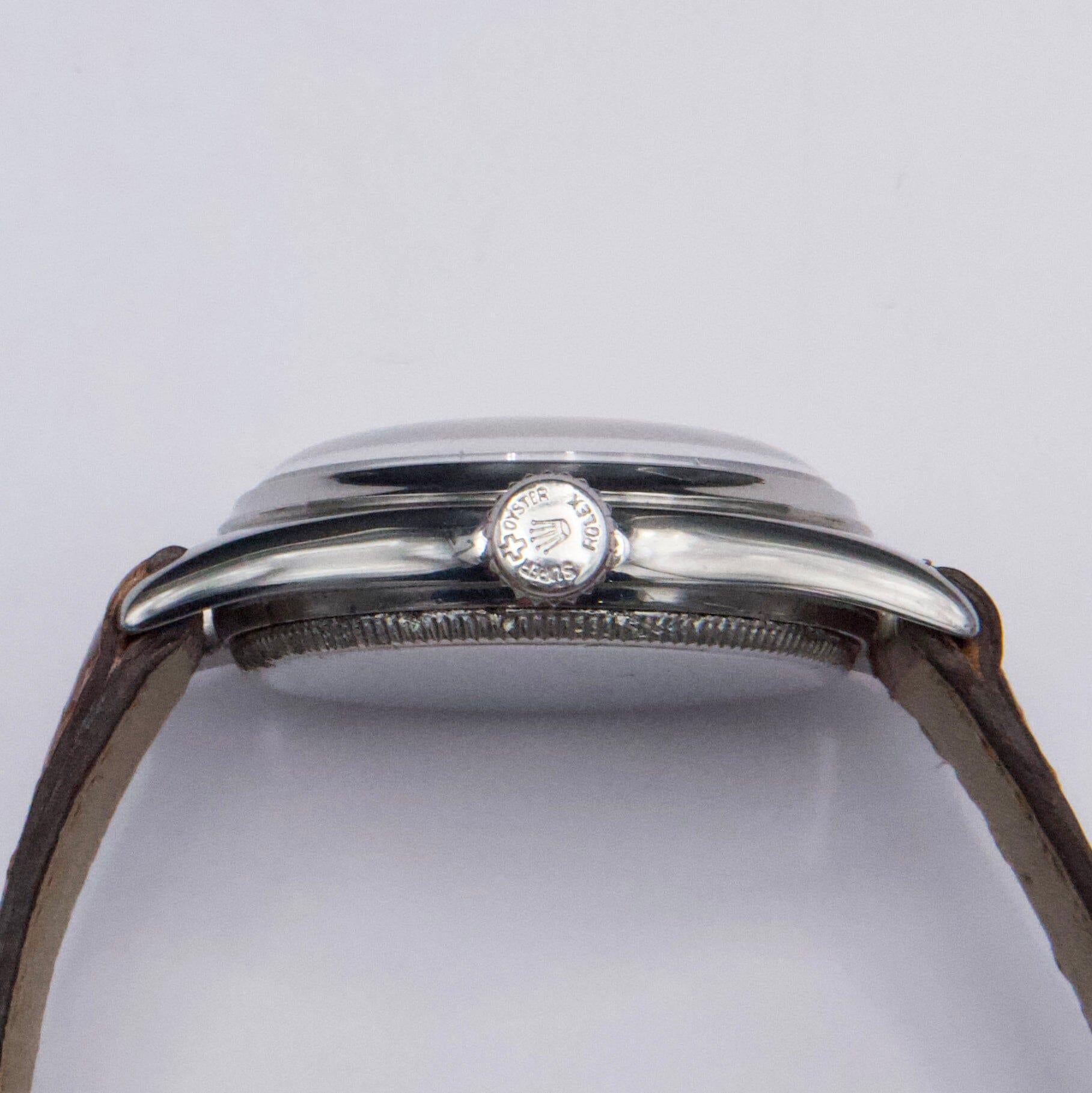 Reloj Rolex Oyster Royal 4444 Esfera plateada para caballero en venta 1