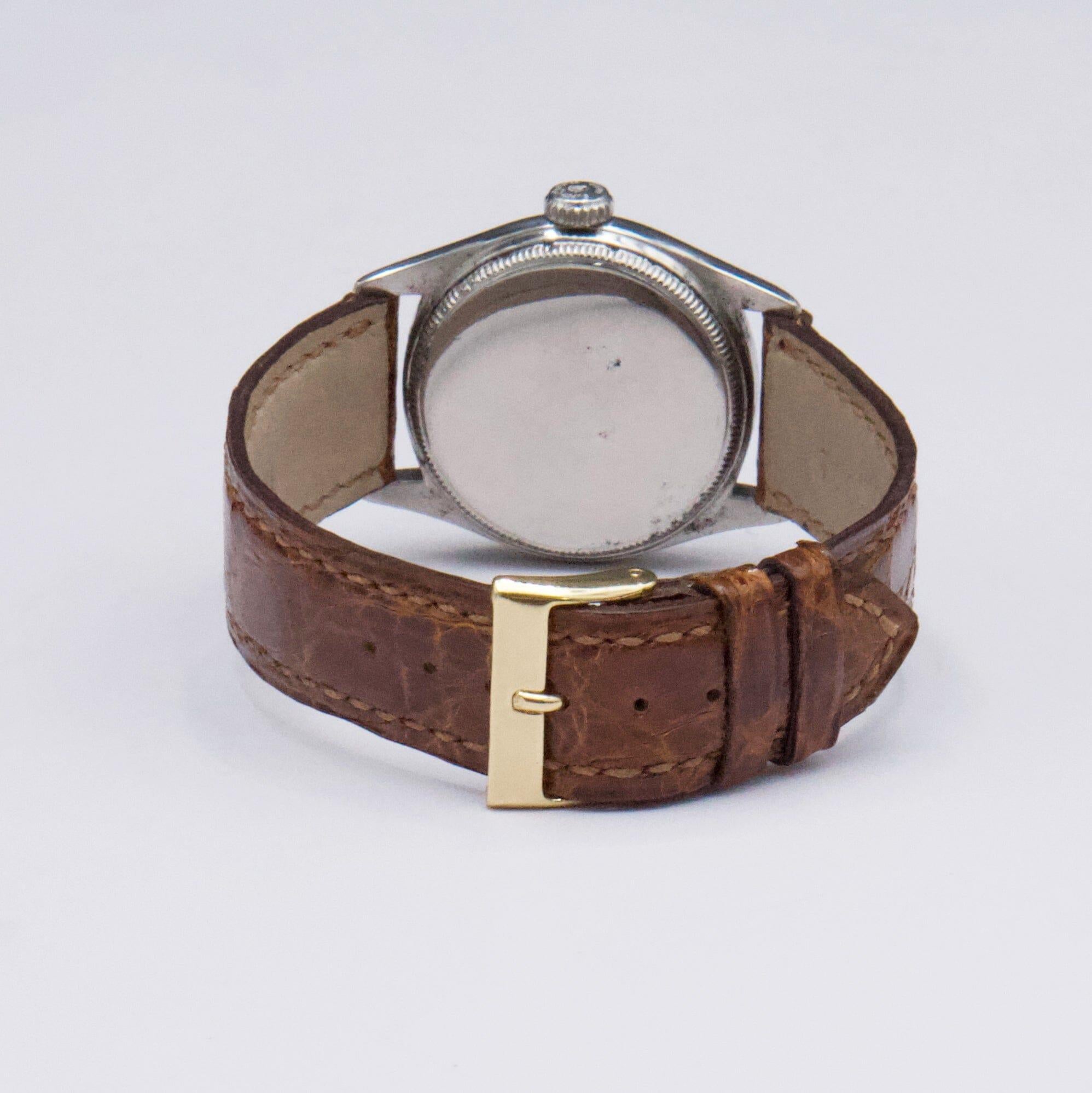 Reloj Rolex Oyster Royal 4444 Esfera plateada para caballero en venta 2