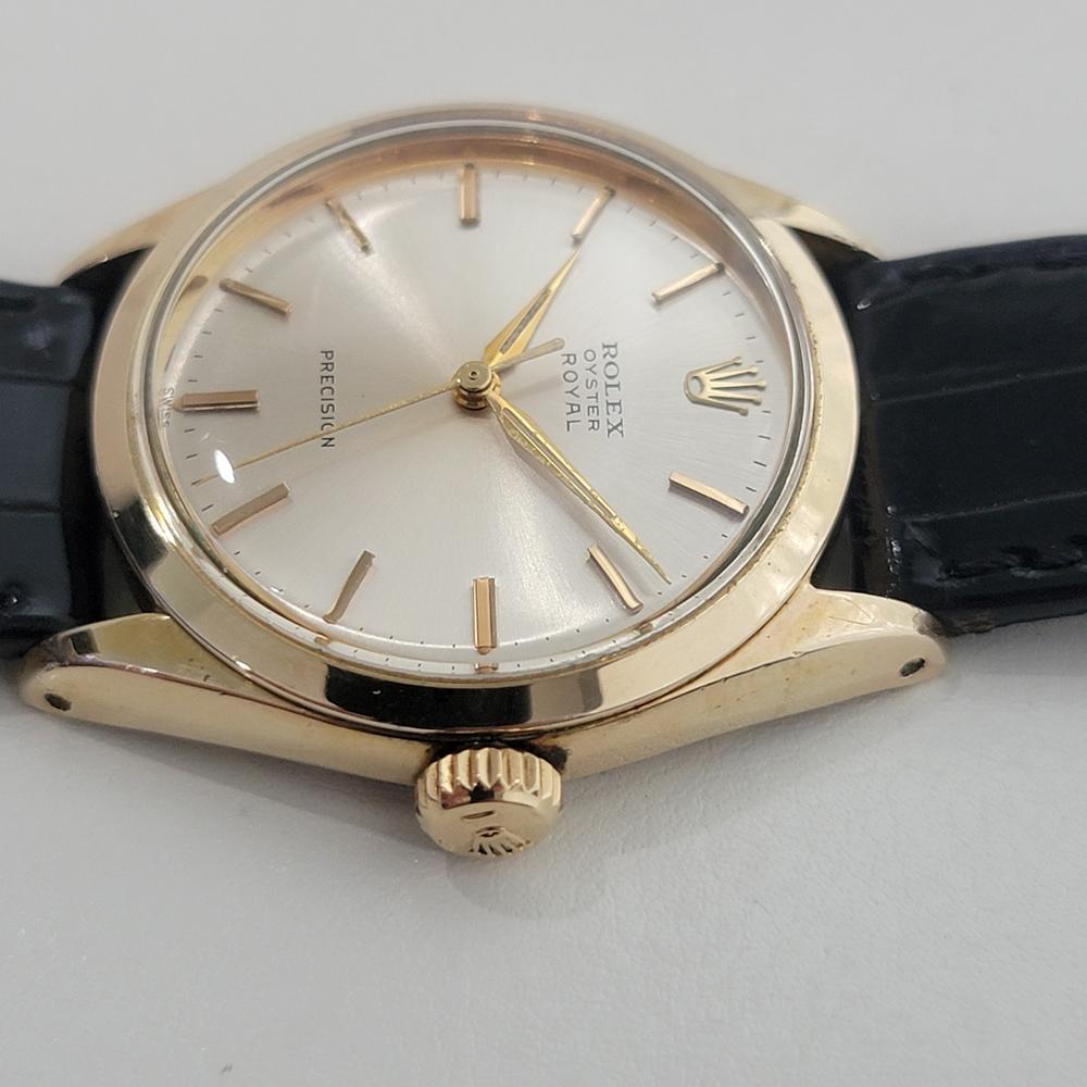 Men's Rolex Oyster Royal Precision 6426 34mm Gold Capped Mens Manual Wind 1960s RA546 For Sale
