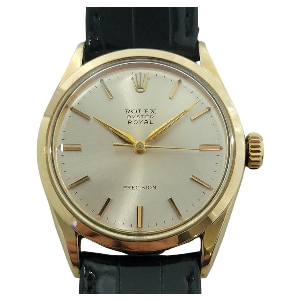 Rolex Oyster Royal Precision 6426 34mm Gold Capped Mens Manual Wind 1960s RA546 For Sale