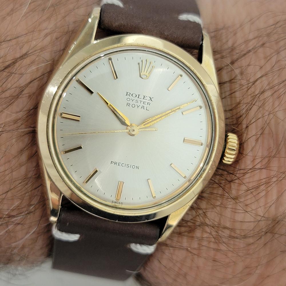 Rolex Oyster Royal Precision 6426 34mm Gold Capped Mens Manual Wind 1960s RA546B For Sale 8
